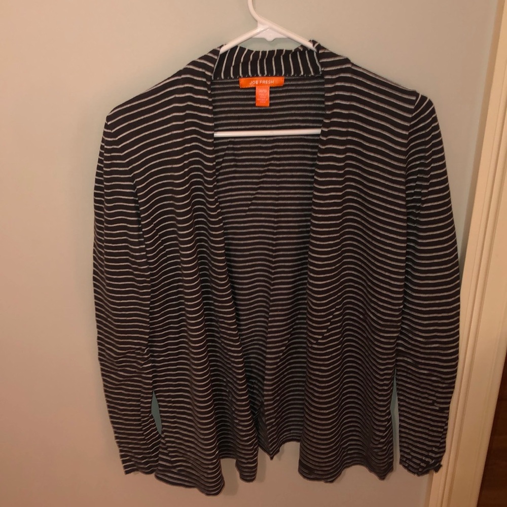 light weight striped cardigan